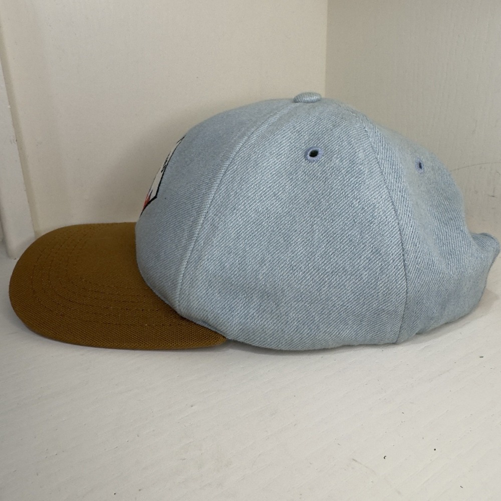 Legend‎ Headwear Adjustable Multicolor Hat Leather Strap Brown Blue Made In USA - Picture 2 of 11
